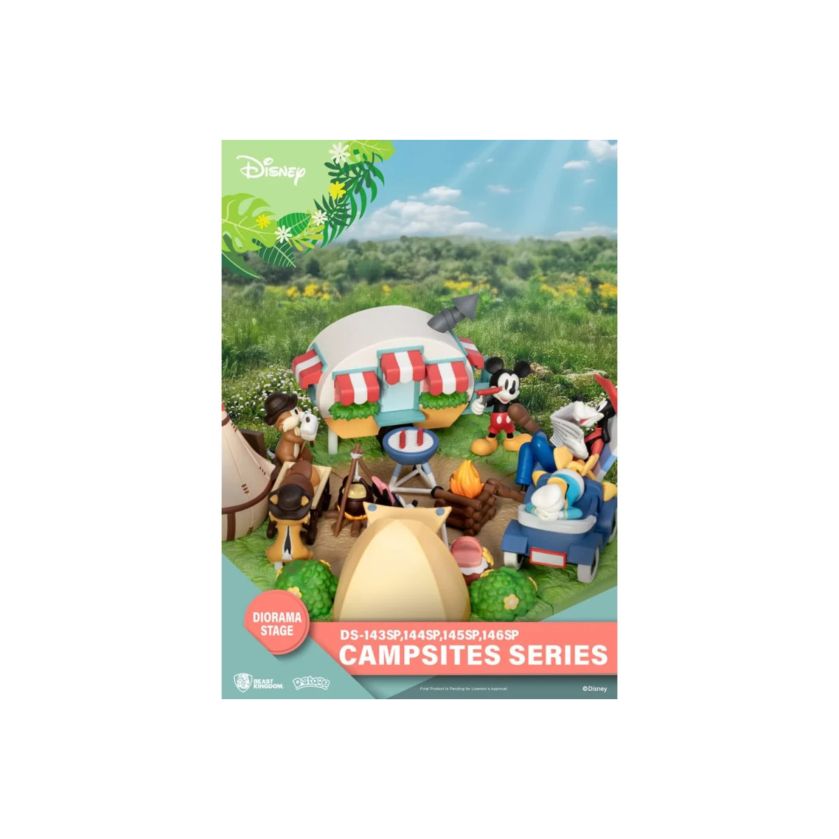 Beast Kingdom Disney - D-Stage PVC Diorama Campsite Series - Minnie & Pluto Special Edition