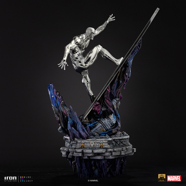 Iron Studios Marvel - Silver Surfer Deluxe Art Scale 1/10 - Infinity Gauntlet Diorama