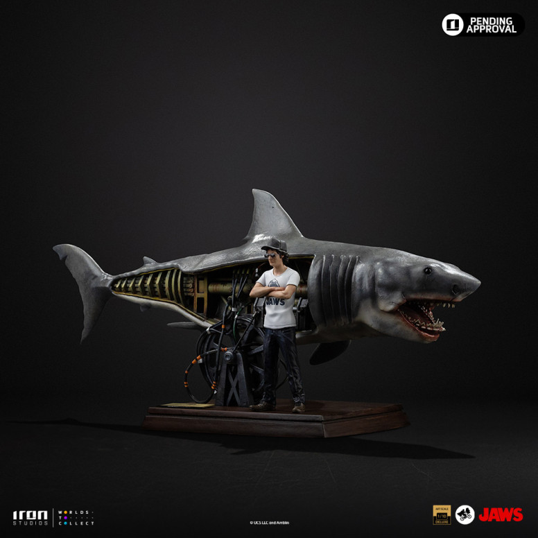 Iron Studios - JAWS - Steven Spielberg (Jaws 50th Anniversary) Deluxe Art Scale1/10 - Der weiße Hai