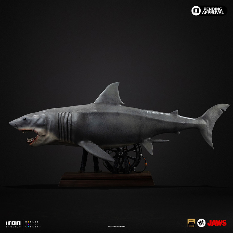 Iron Studios - JAWS - Steven Spielberg (Jaws 50th Anniversary) Deluxe Art Scale1/10 - Der weiße Hai