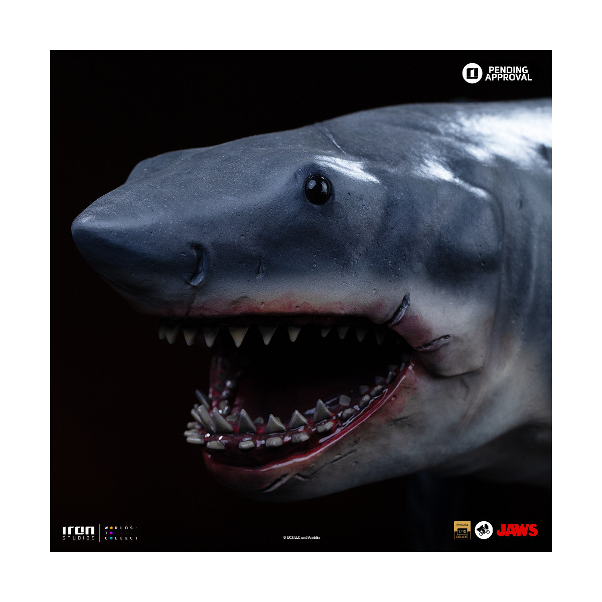 Iron Studios - JAWS - Steven Spielberg (Jaws 50th Anniversary) Deluxe Art Scale1/10 - Der weiße Hai