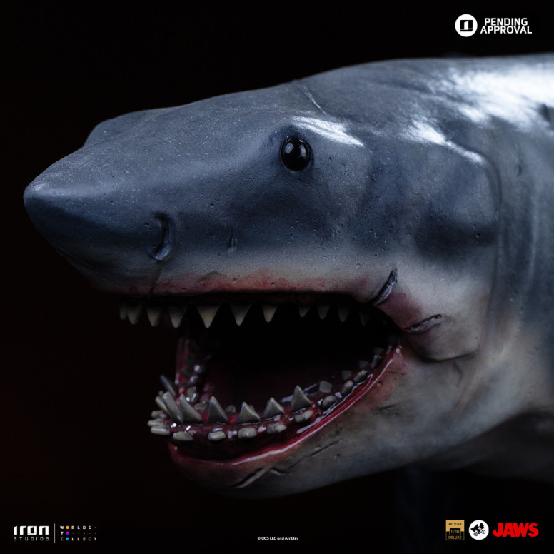 Iron Studios - JAWS - Steven Spielberg (Jaws 50th Anniversary) Deluxe Art Scale1/10 - Der weiße Hai