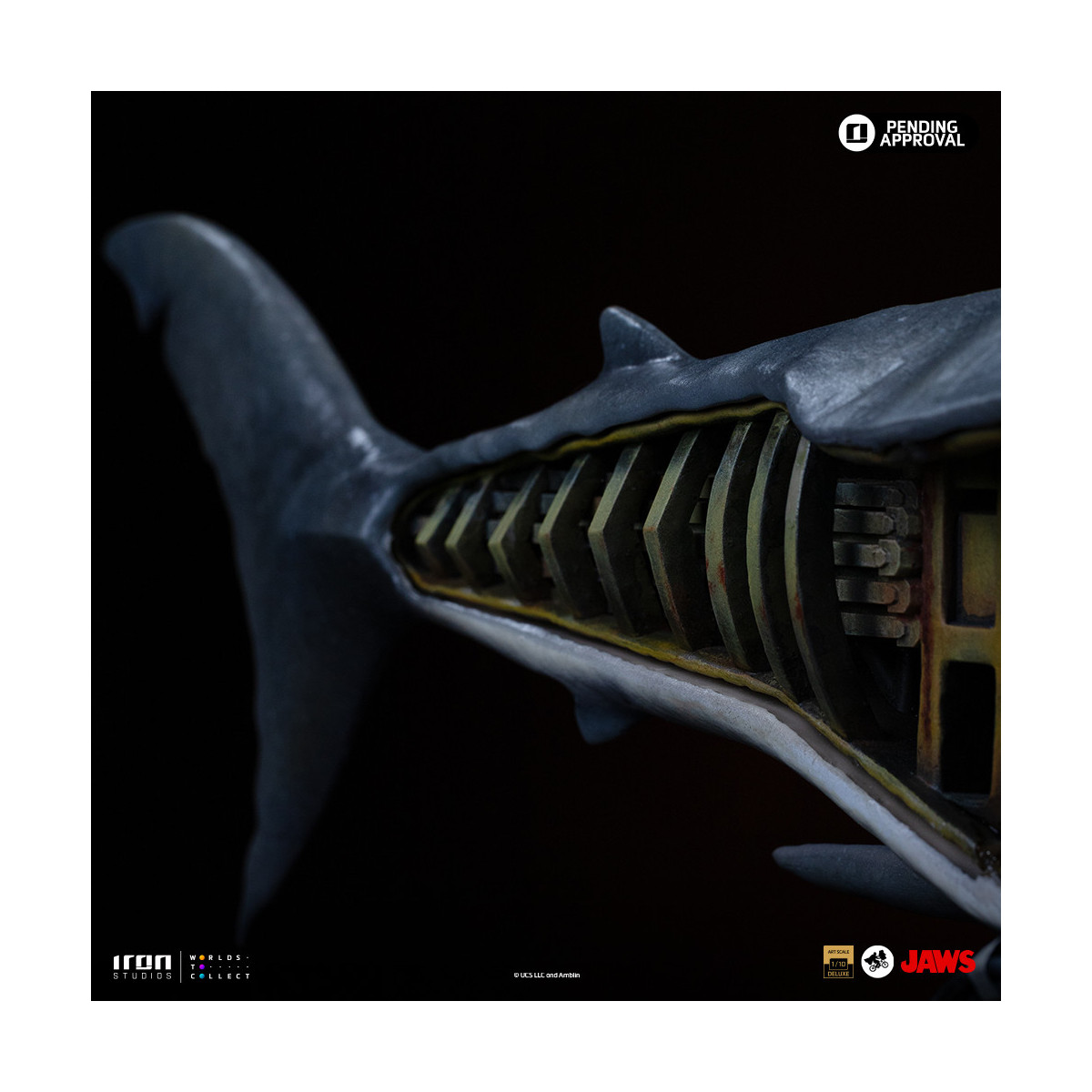 Iron Studios - JAWS - Steven Spielberg (Jaws 50th Anniversary) Deluxe Art Scale1/10 - Der weiße Hai
