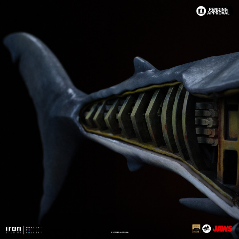 Iron Studios - JAWS - Steven Spielberg (Jaws 50th Anniversary) Deluxe Art Scale1/10 - Der weiße Hai