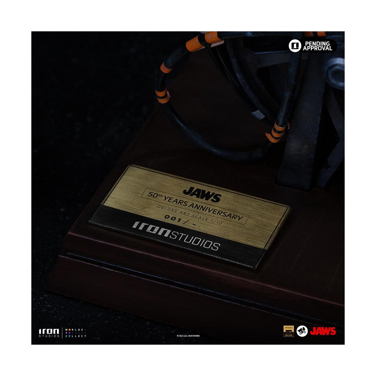Iron Studios - JAWS - Steven Spielberg (Jaws 50th Anniversary) Deluxe Art Scale1/10 - Der weiße Hai