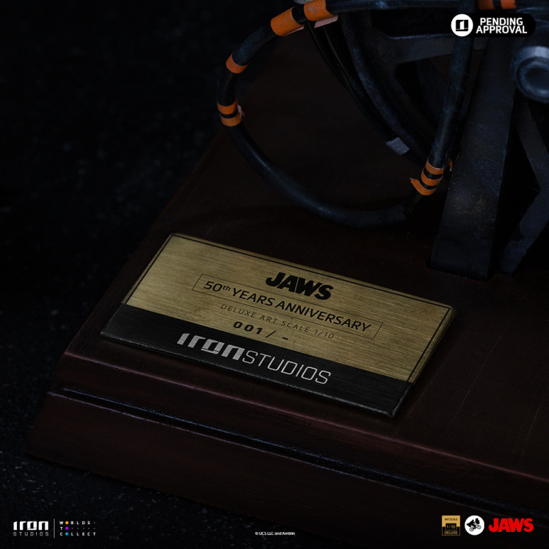 Iron Studios - JAWS - Steven Spielberg (Jaws 50th Anniversary) Deluxe Art Scale1/10 - Der weiße Hai