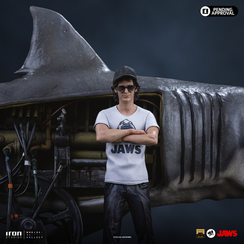 Iron Studios - JAWS - Steven Spielberg (Jaws 50th Anniversary) Deluxe Art Scale1/10 - Der weiße Hai