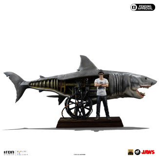 Iron Studios - JAWS - Steven Spielberg (Jaws 50th Anniversary) Deluxe Art Scale1/10 - Der weiße Hai