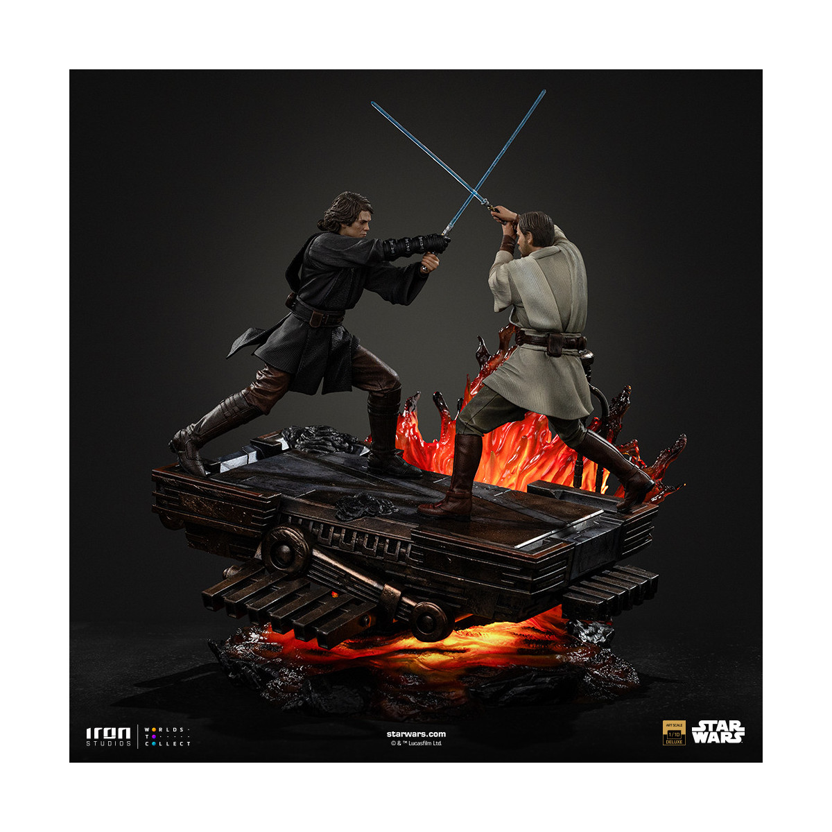 Iron Studios Star Wars - Anakin vs. Obi-wan Deluxe Art Scale 1/10 - Episode 3