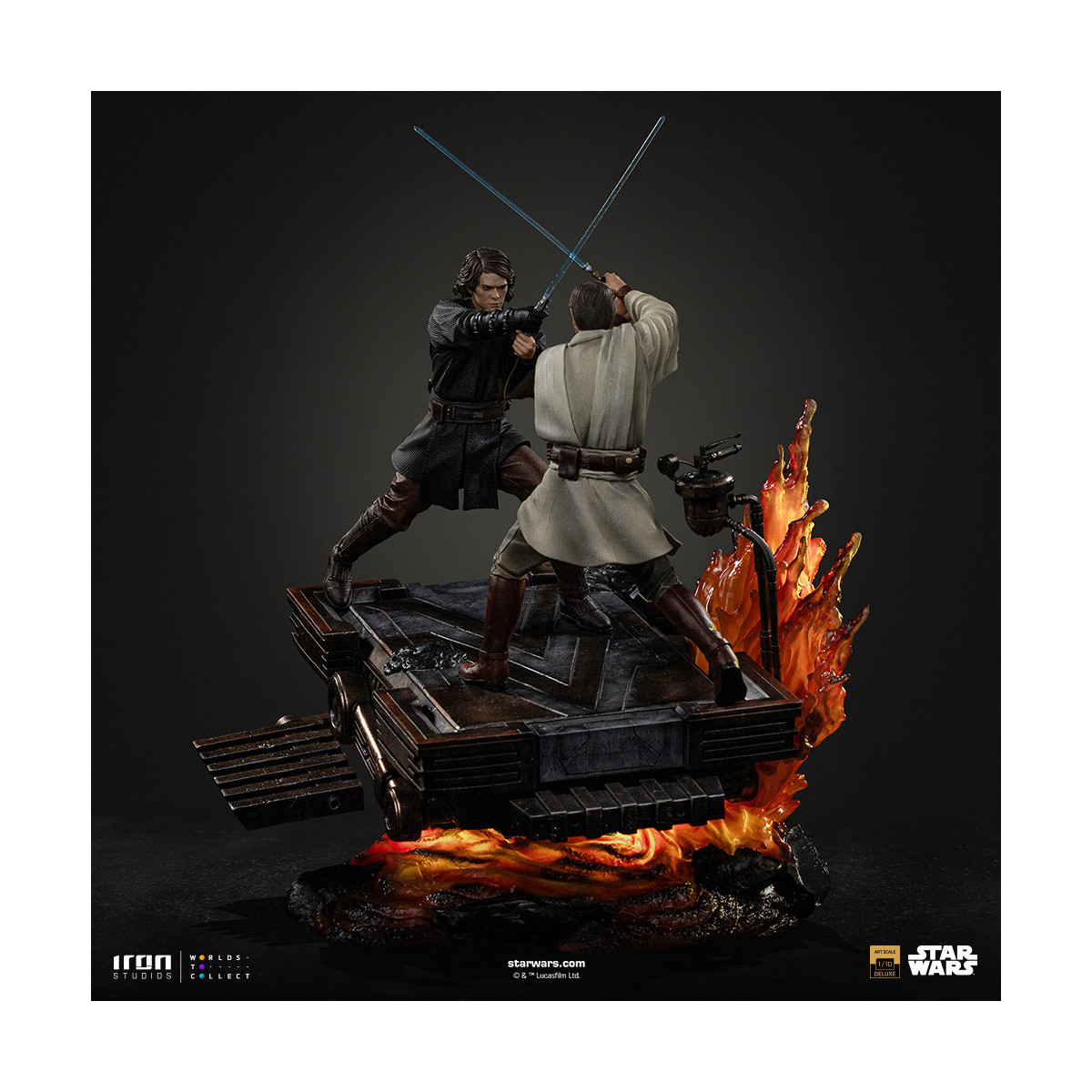 Iron Studios Star Wars - Anakin vs. Obi-wan Deluxe Art Scale 1/10 - Episode 3