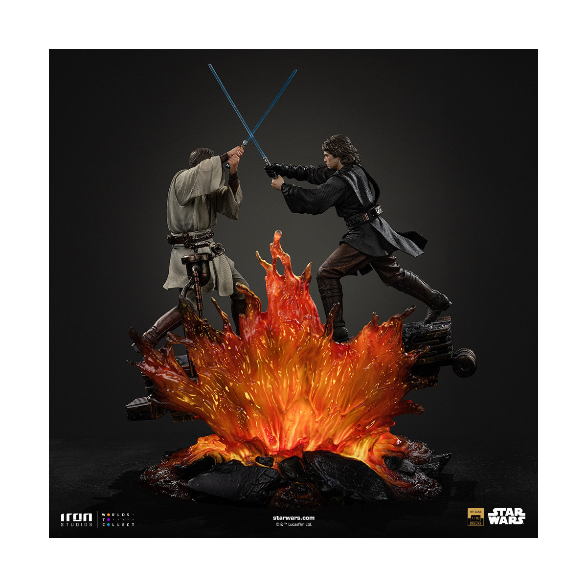 Iron Studios Star Wars - Anakin vs. Obi-wan Deluxe Art Scale 1/10 - Episode 3