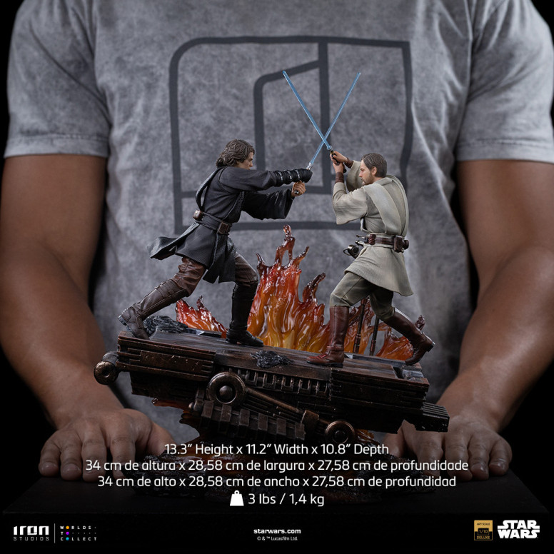 Iron Studios Star Wars - Anakin vs. Obi-wan Deluxe Art Scale 1/10 - Episode 3