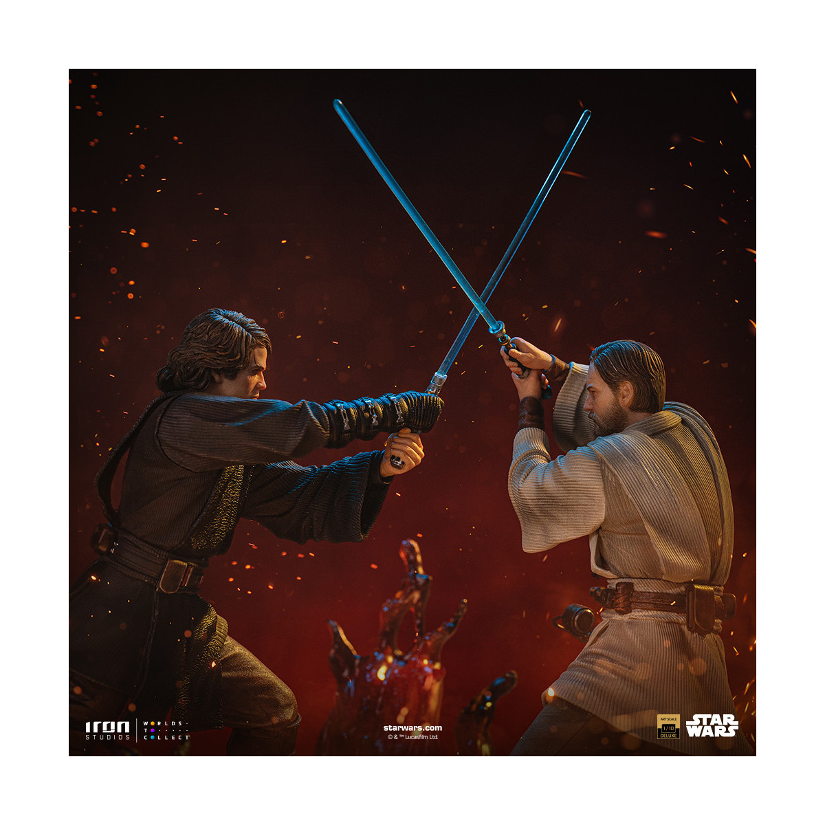 Iron Studios Star Wars - Anakin vs. Obi-wan Deluxe Art Scale 1/10 - Episode 3