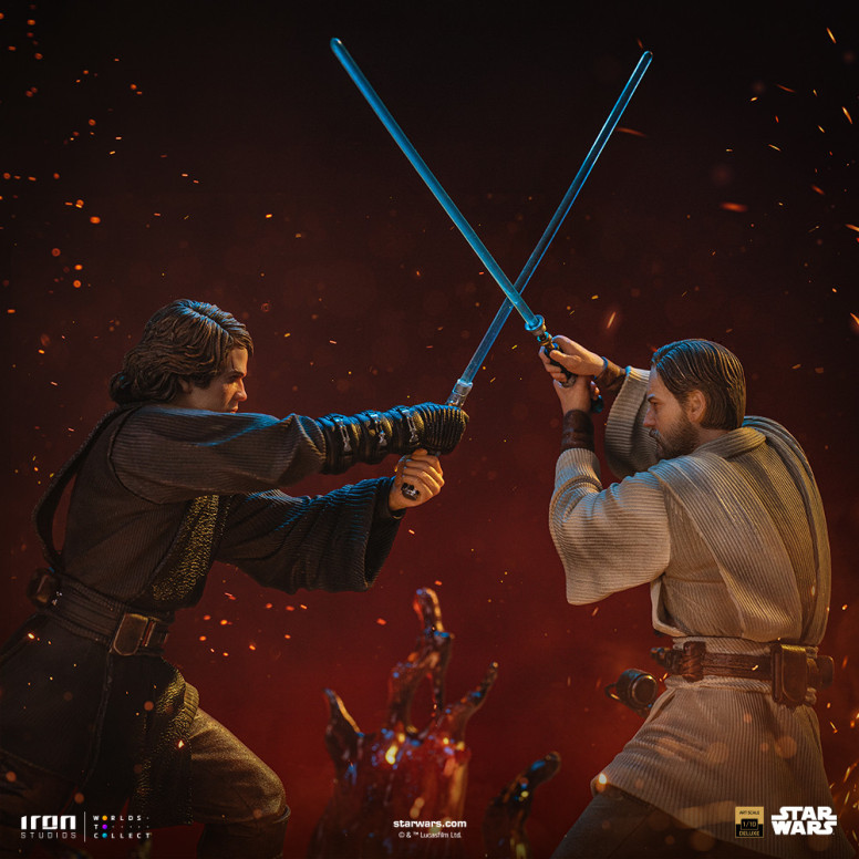 Iron Studios Star Wars - Anakin vs. Obi-wan Deluxe Art Scale 1/10 - Episode 3