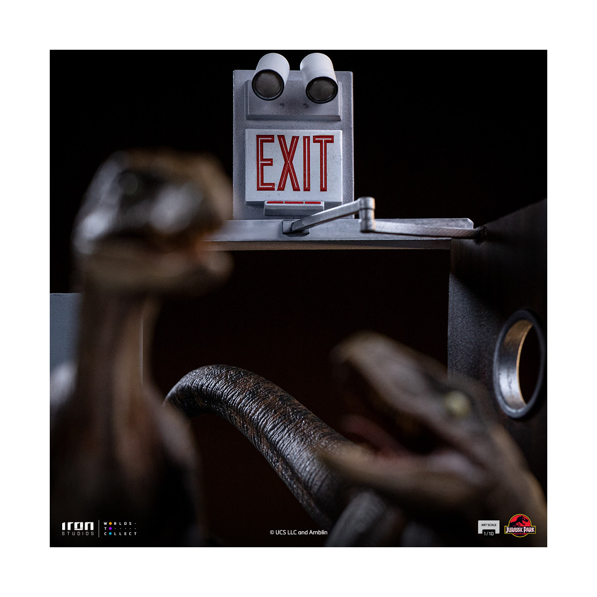 Iron Studios - Raptors at the kitchen's door - Jurassic Park 1/10 Bds Art Scale