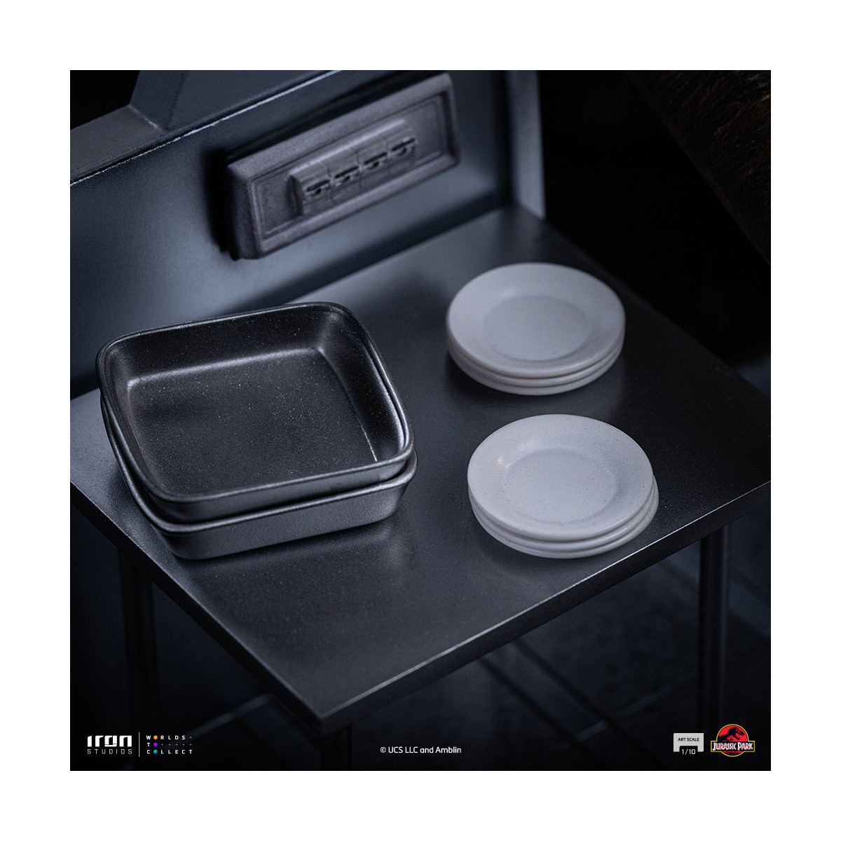 Iron Studios - Raptors at the kitchen's door - Jurassic Park 1/10 Bds Art Scale