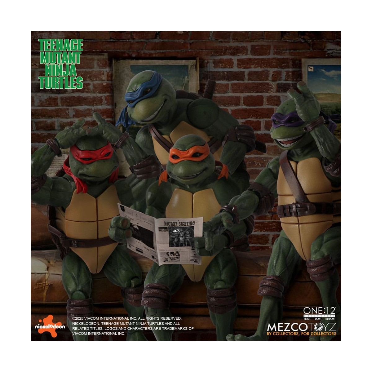 Mezco One 12 - Teenage Mutant Ninja Turtles (1990 Movie) Set bestehend aus 4 Figuren - - Teenage Mutant Ninja Turtles