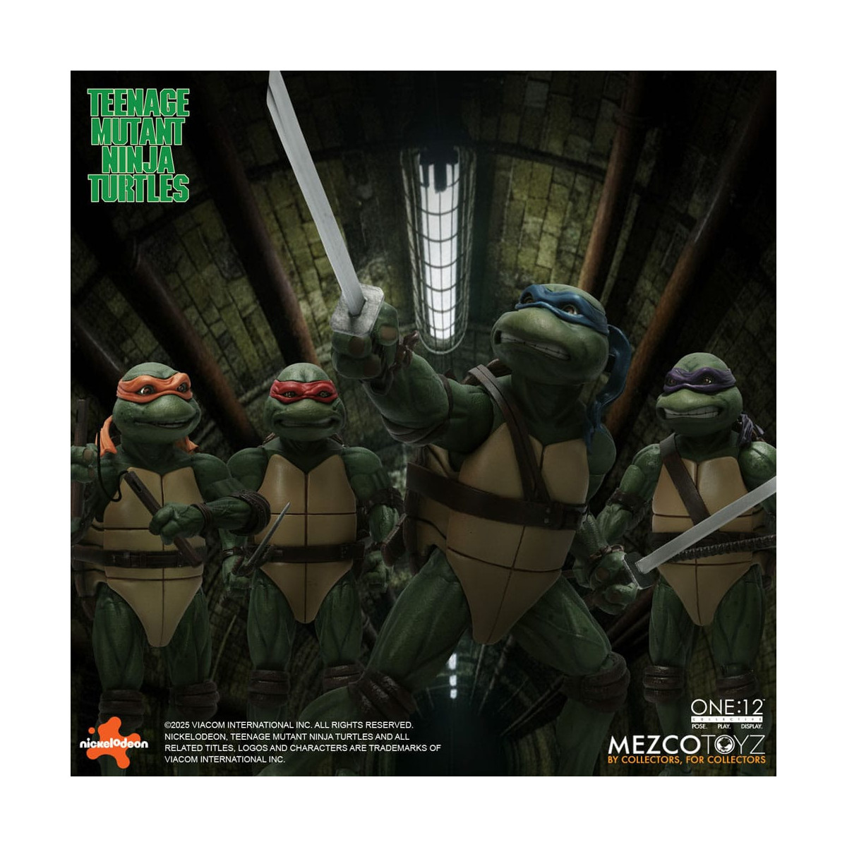 Mezco One 12 - Teenage Mutant Ninja Turtles (1990 Movie) Set bestehend aus 4 Figuren - - Teenage Mutant Ninja Turtles