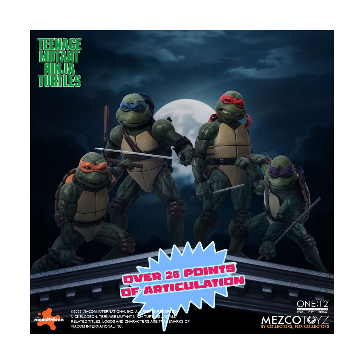 Mezco One 12 - Teenage Mutant Ninja Turtles (1990 Movie) Set bestehend aus 4 Figuren - - Teenage Mutant Ninja Turtles