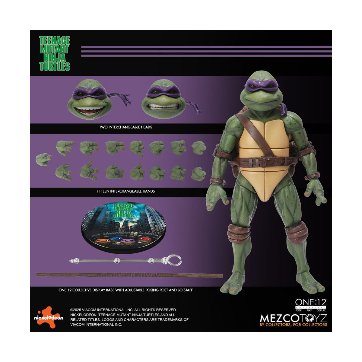 Mezco One 12 - Teenage Mutant Ninja Turtles (1990 Movie) Set bestehend aus 4 Figuren - - Teenage Mutant Ninja Turtles