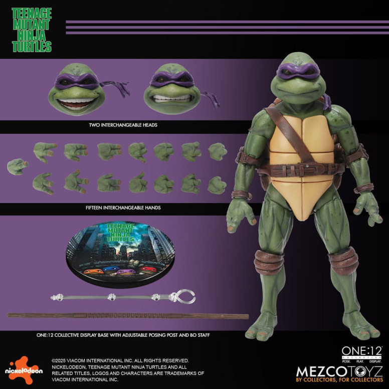 Mezco One 12 - Teenage Mutant Ninja Turtles (1990 Movie) Set bestehend aus 4 Figuren - - Teenage Mutant Ninja Turtles