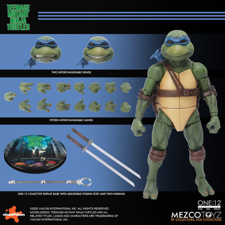 Mezco One 12 - Teenage Mutant Ninja Turtles (1990 Movie) Set bestehend aus 4 Figuren - - Teenage Mutant Ninja Turtles