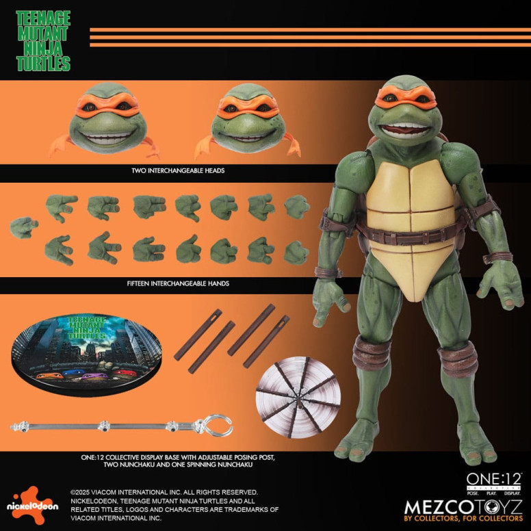 Mezco One 12 - Teenage Mutant Ninja Turtles (1990 Movie) Set bestehend aus 4 Figuren - - Teenage Mutant Ninja Turtles
