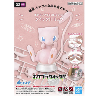 Bandai - Pokepla Quick 02 - MEW Model Kit Pokémon