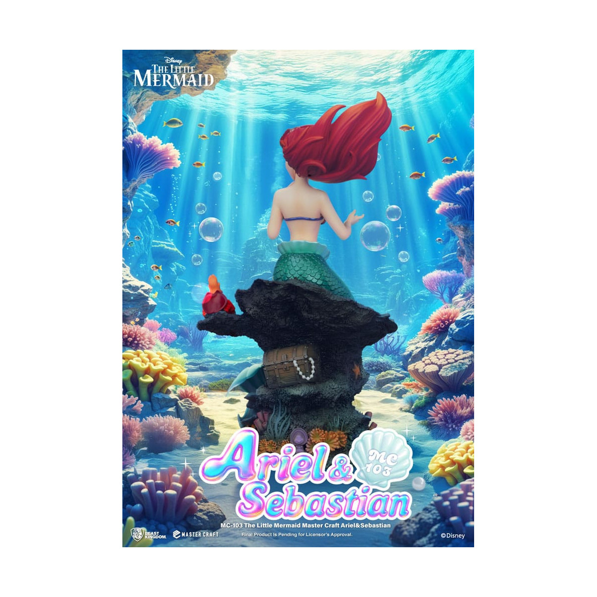 Beast Kingdom Disney - Master Craft Ariel & Sebastian - Die kleine Meerjungfrau