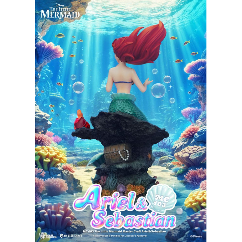 Beast Kingdom Disney - Master Craft Ariel & Sebastian - Die kleine Meerjungfrau