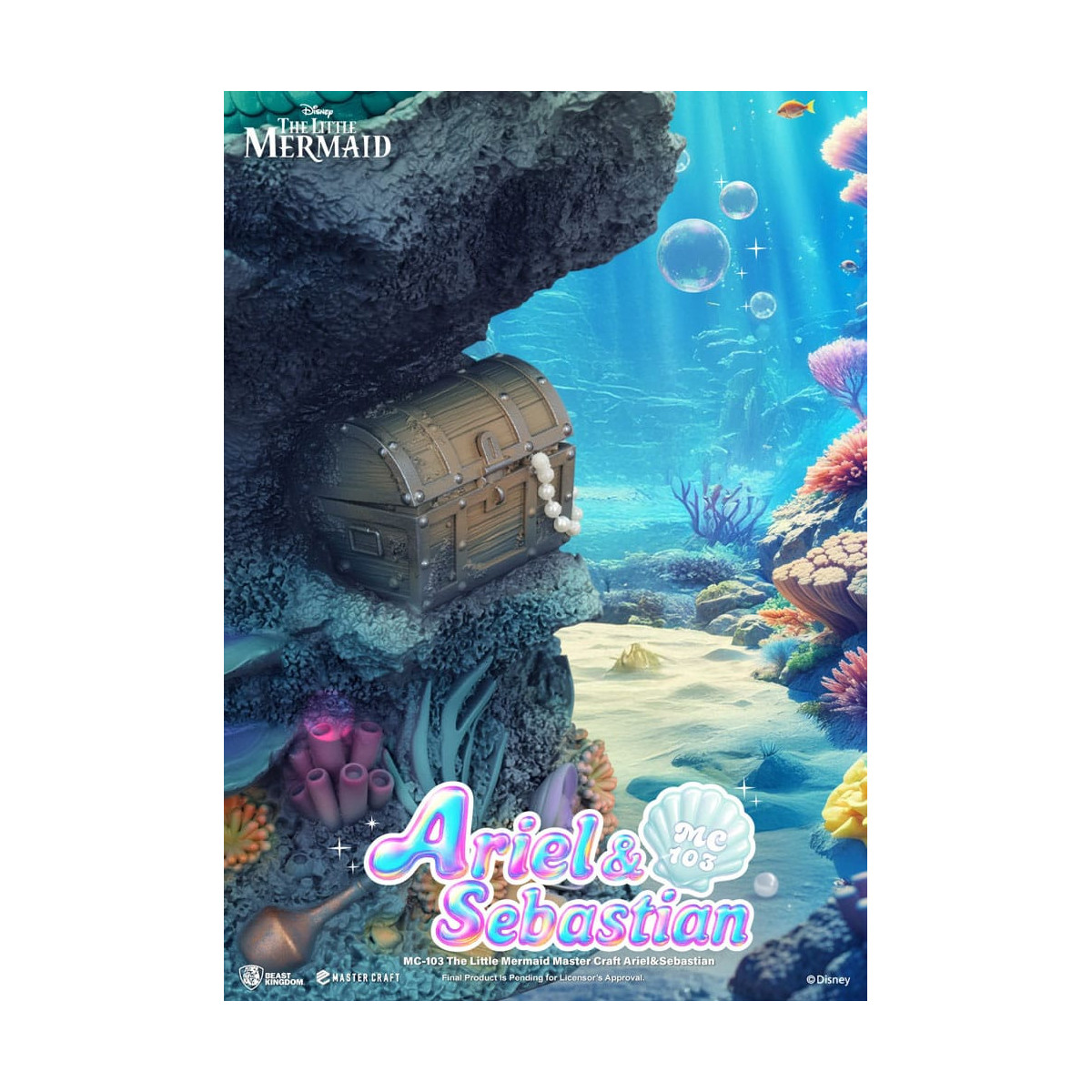 Beast Kingdom Disney - Master Craft Ariel & Sebastian - Die kleine Meerjungfrau