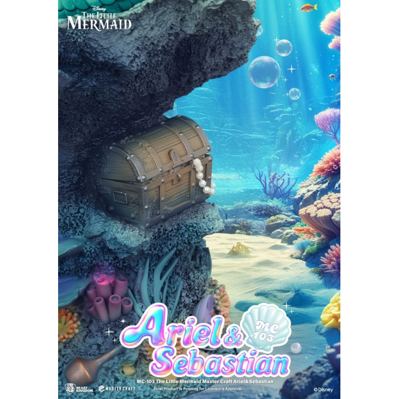 Beast Kingdom Disney - Master Craft Ariel & Sebastian - Die kleine Meerjungfrau