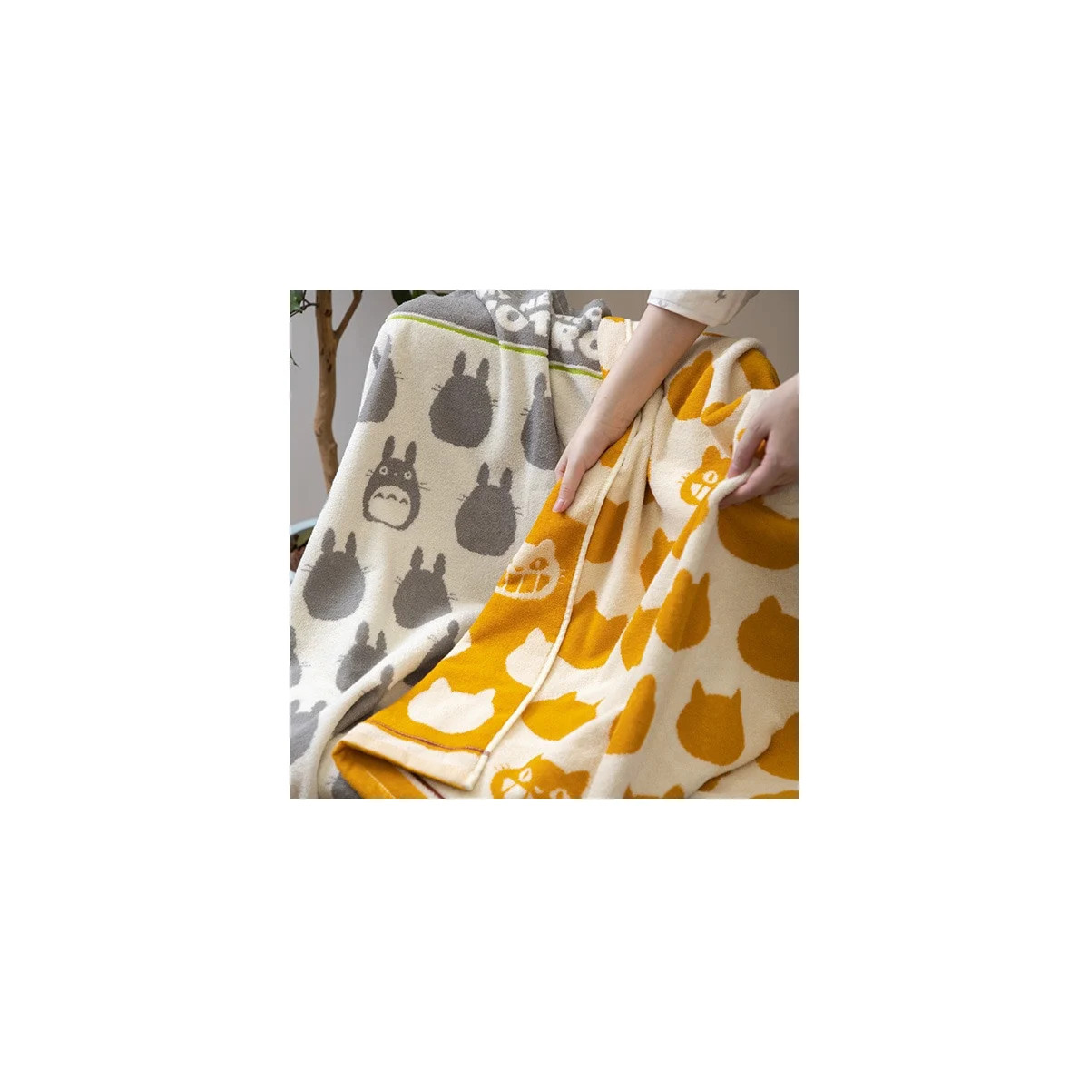 Marushin - Chatbus Siesta-Decke Beige 85x115 cm - Mein Nachbar Totoro