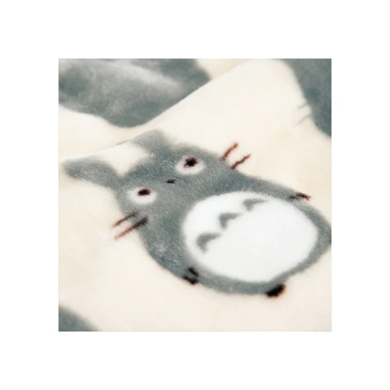 Marushin - Plaid Silhouette Totoro Grau 70x100 cm - Mein Nachbar Totoro