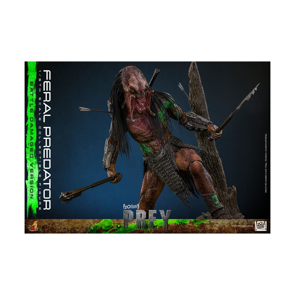 Hot Toys - Feral Predator (Battle Damaged Version) MMS 1/6 - Prey