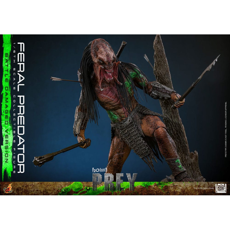Hot Toys - Feral Predator (Battle Damaged Version) MMS 1/6 - Prey