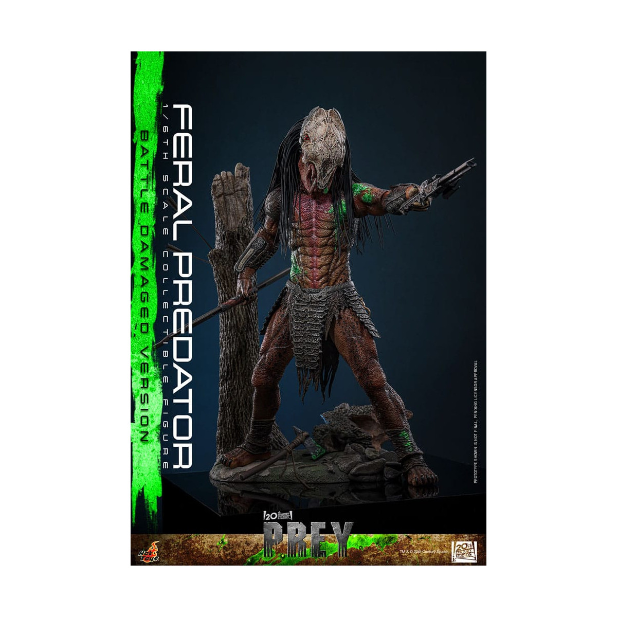 Hot Toys - Feral Predator (Battle Damaged Version) MMS 1/6 - Prey