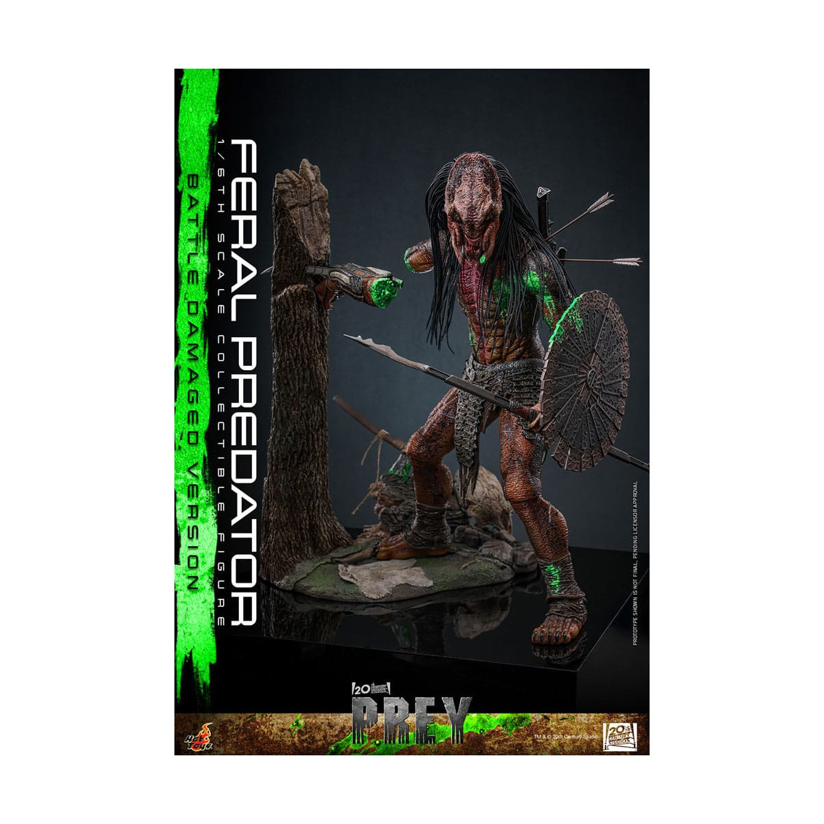 Hot Toys - Feral Predator (Battle Damaged Version) MMS 1/6 - Prey