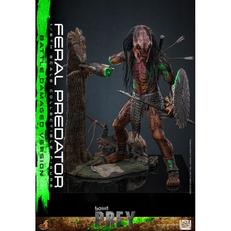 Hot Toys - Feral Predator (Battle Damaged Version) MMS 1/6 - Prey