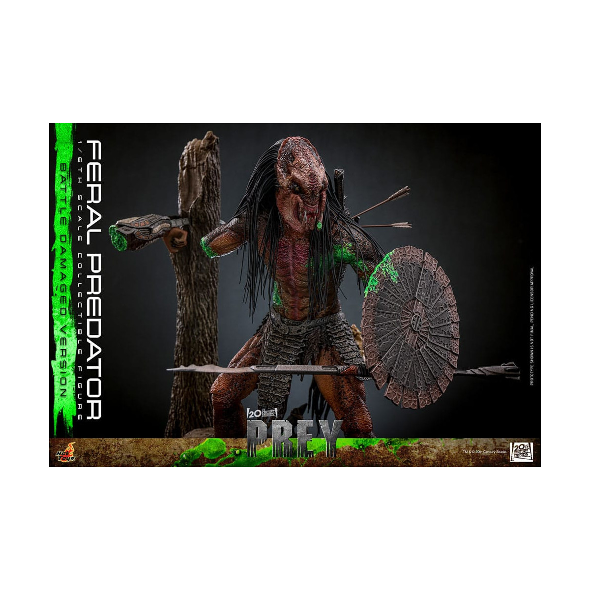 Hot Toys - Feral Predator (Battle Damaged Version) MMS 1/6 - Prey