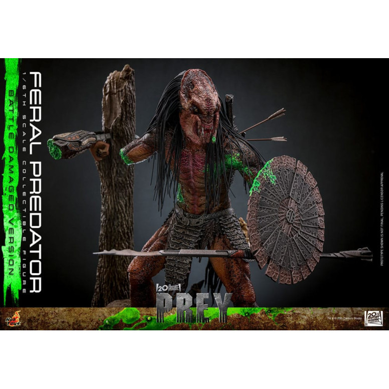Hot Toys - Feral Predator (Battle Damaged Version) MMS 1/6 - Prey