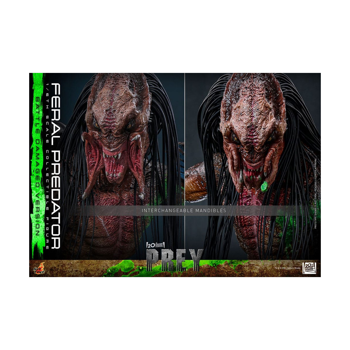 Hot Toys - Feral Predator (Battle Damaged Version) MMS 1/6 - Prey