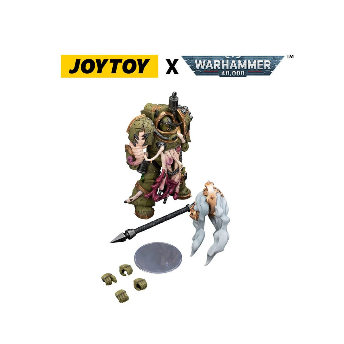 Joytoy - Death Guard - Blightlord Terminator 2 with Flail of Corruption 1/18 - Warhammer 40k