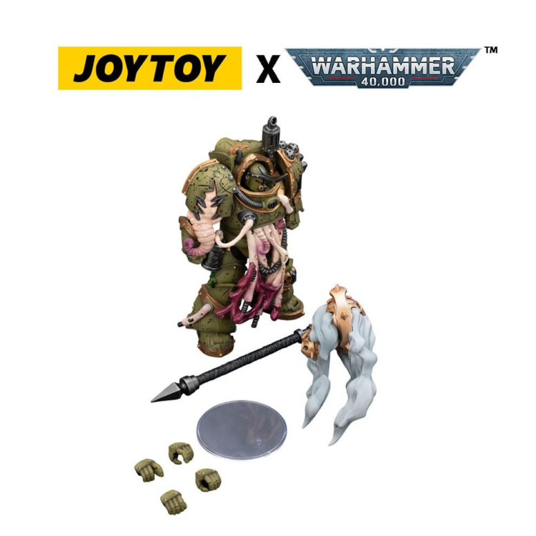 Joytoy - Death Guard - Blightlord Terminator 2 with Flail of Corruption 1/18 - Warhammer 40k