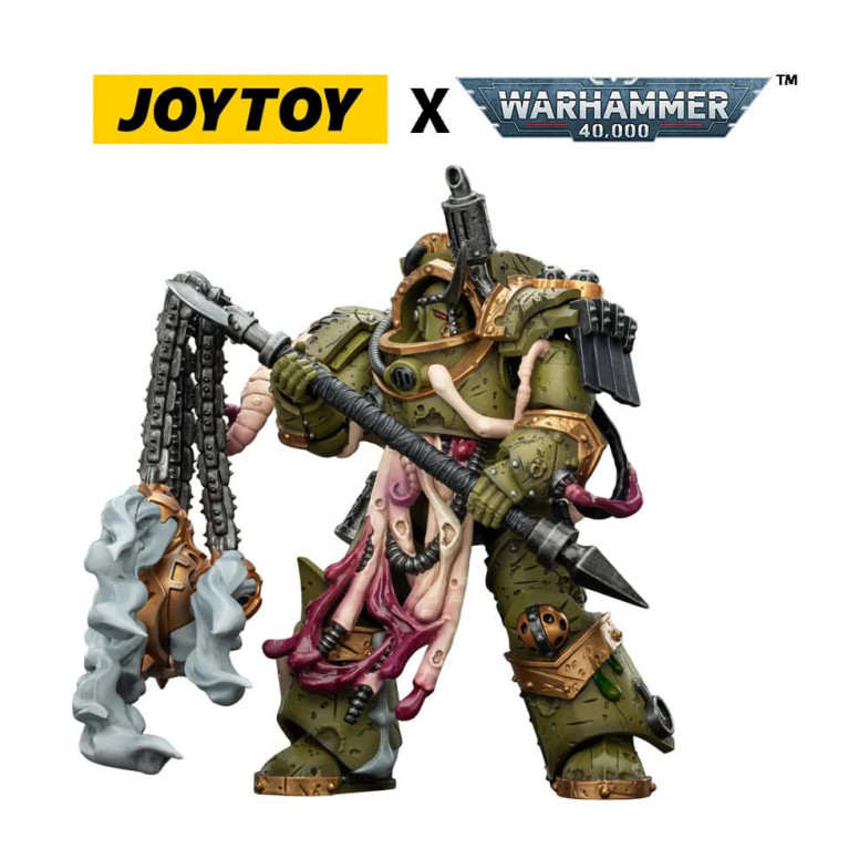 Joytoy - Death Guard - Blightlord Terminator 2 with Flail of Corruption 1/18 - Warhammer 40k