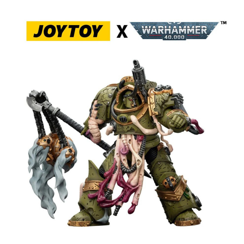 Joytoy - Death Guard - Blightlord Terminator 2 with Flail of Corruption 1/18 - Warhammer 40k