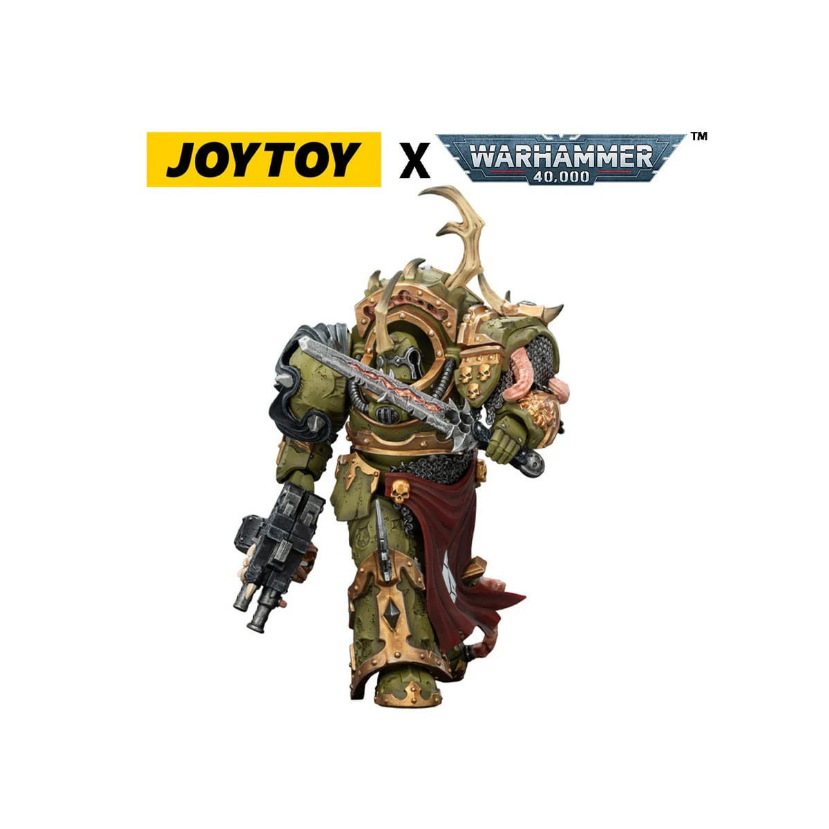 Joytoy - Death Guard - Blightlord Terminator 3 with Combi-bolter and Bubotic Blade 1/18 - Warhammer 40k