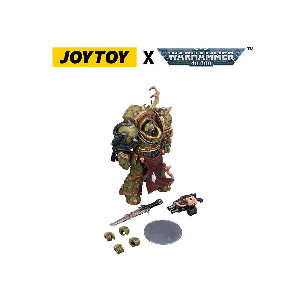 Joytoy - Death Guard - Blightlord Terminator 3 with Combi-bolter and Bubotic Blade 1/18 - Warhammer 40k