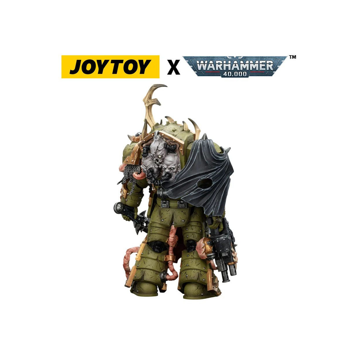 Joytoy - Death Guard - Blightlord Terminator 3 with Combi-bolter and Bubotic Blade 1/18 - Warhammer 40k