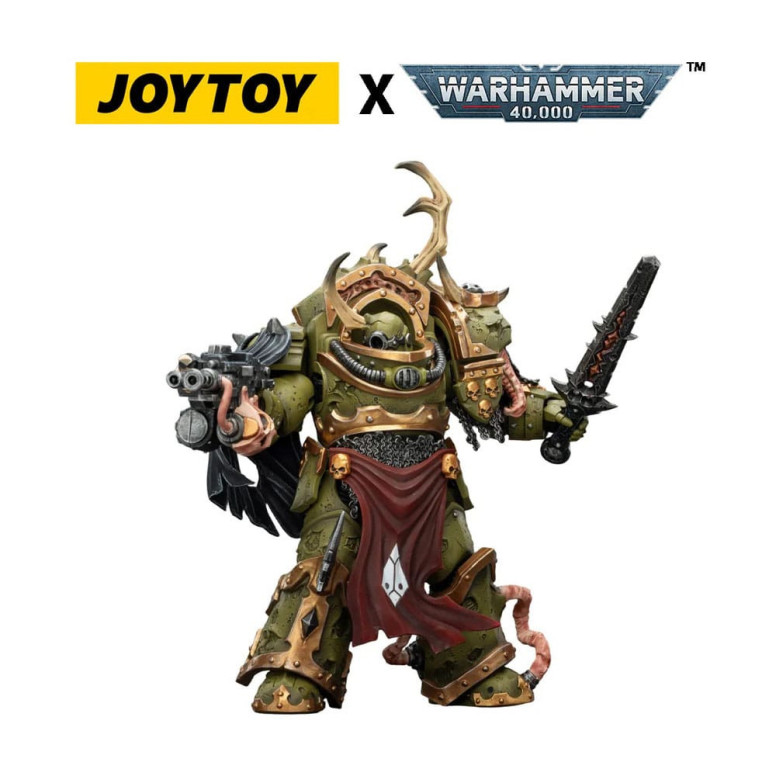 Joytoy - Death Guard - Blightlord Terminator 3 with Combi-bolter and Bubotic Blade 1/18 - Warhammer 40k
